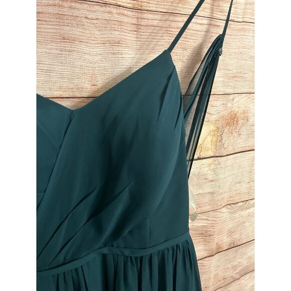 Azazie Teal Maxi Dress - Picture 2 of 7
